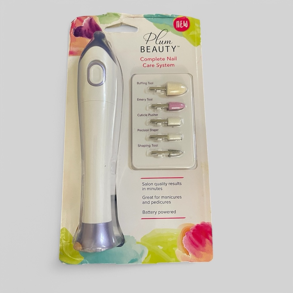 White and Silver Nail Care System